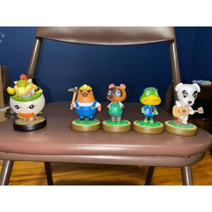 Amiibo Bowser and Animal Crossing Lot